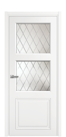 Дверь межкомнатная Stripe 3 Цвет Белый Покрытие Эмаль  Наличник L 50 Цена 37809