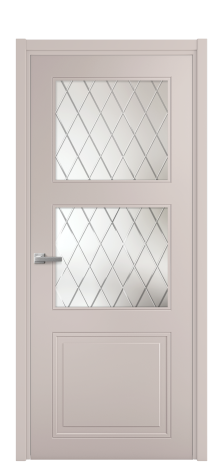 Дверь межкомнатная Stripe 3 Цвет Пудра Покрытие Эмаль  Наличник L 50 Цена 37809