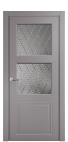 Дверь межкомнатная Stripe 3 Цвет Ирис Покрытие Эмаль  Наличник L 75 Цена 41350