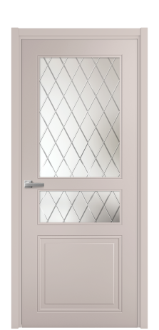 Дверь межкомнатная Страйп 4 Цвет Пудра Покрытие Эмаль  Наличник L 50 Цена 39771