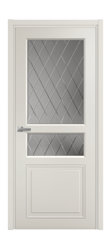 Дверь межкомнатная Stripe 4 Цвет Дымчатый Покрытие Эмаль  Наличник L 50 Цена 43963