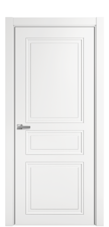 Дверь межкомнатная Stripe 4 Цвет Белый Покрытие Эмаль  Наличник L 75 Цена 34145