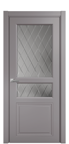 Дверь межкомнатная Stripe 4 Цвет Ирис Покрытие Эмаль  Наличник L 75 Цена 39863