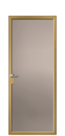 Дверь межкомнатная Frame 01 Цвет Латунь Покрытие Алюминий  Наличник Скрытый короб Цена 75025