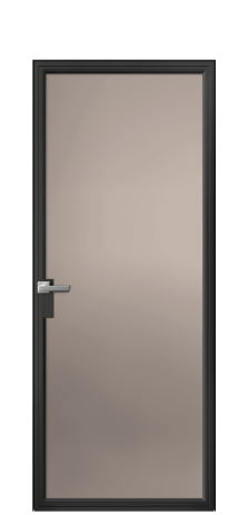 Дверь межкомнатная Frame 01 Цвет Черный Покрытие Алюминий  Наличник Скрытый короб Цена 68543