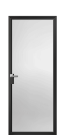 Дверь межкомнатная Фрейм 01 Цвет Черный Покрытие Алюминий  Наличник Скрытый короб Цена 82533