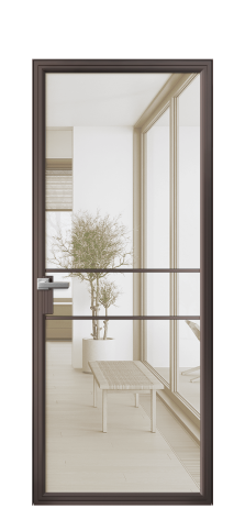 Дверь межкомнатная Frame 02 Цвет Антик Покрытие Алюминий  Наличник Скрытый короб Цена 62730