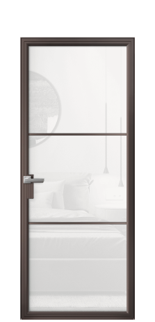Дверь межкомнатная Frame 03 Цвет Антик Покрытие Алюминий  Наличник Скрытый короб Цена 66154
