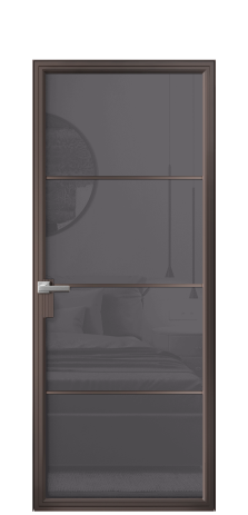 Дверь межкомнатная Frame 04 Цвет Антик Покрытие Алюминий  Наличник Скрытый короб Цена 73880