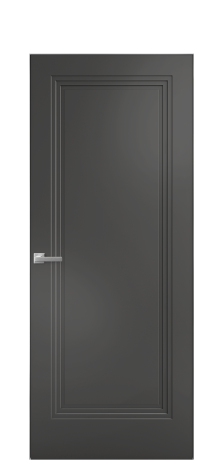 Дверь межкомнатная Step 01 Цвет Антрацит Покрытие Эмаль  Наличник Скрытый короб хром Цена 53768