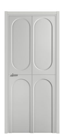 Дверь межкомнатная Ансе 4 Цвет Телегрей Покрытие Эмаль  Наличник L 50 Цена 44475