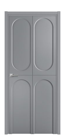 Дверь межкомнатная Ансе 4 Цвет Гриджио Покрытие Эмаль  Наличник L 50 Цена 45918