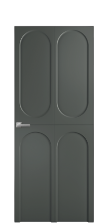 Дверь межкомнатная Ансе 4 Цвет Пихтовый Покрытие Эмаль  Наличник Скрытый короб хром Цена 45893