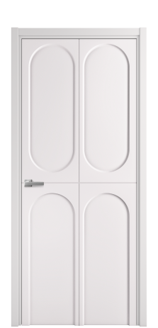 Дверь межкомнатная Anse 4 Цвет Крем Покрытие Эмаль  Наличник L 50 Цена 52175