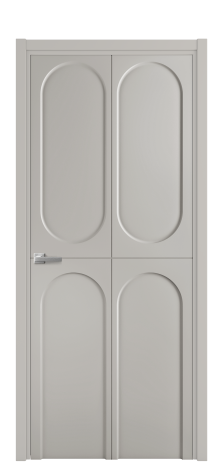 Дверь межкомнатная Anse 4 Цвет Серый Шелк Покрытие Эмаль  Наличник L 50 Цена 52175