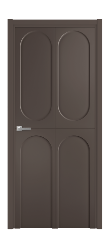 Дверь межкомнатная Anse 4 Цвет Коричневый Покрытие Эмаль  Наличник L 50 Цена 52175