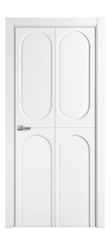 Дверь межкомнатная Anse 4 Цвет Белый Покрытие Эмаль  Наличник L 75 Цена 40625