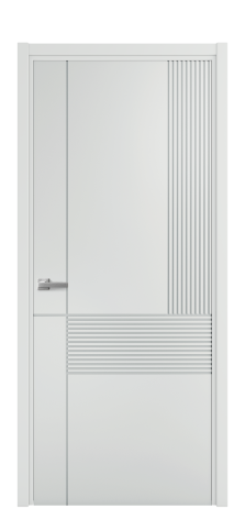 Дверь межкомнатная Меццо 13 Цвет Облачный Покрытие Эмаль  Наличник L 50 Цена 42475