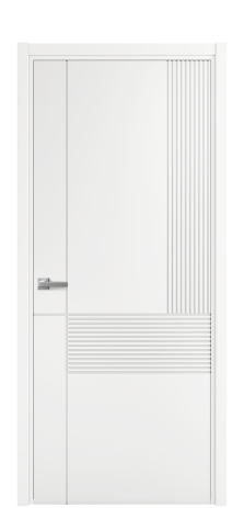 Дверь межкомнатная Меццо 13 Цвет Белый Покрытие Эмаль  Наличник L 50 Цена 42475