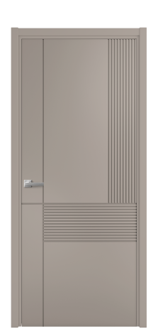 Дверь межкомнатная Mezzo 13 Цвет Какао Покрытие Эмаль  Наличник L 50 Цена 42625