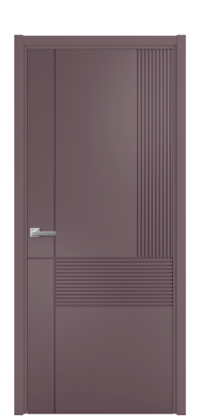 Дверь межкомнатная Mezzo 13 Цвет Лиловый Покрытие Эмаль  Наличник L 50 Цена 42625