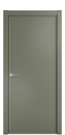 Дверь межкомнатная Line 1 Цвет Зеленый Покрытие Эмаль  Наличник L 75 Цена 57675