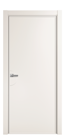 Дверь межкомнатная Line 2 Цвет Молочный Покрытие Эмаль  Наличник L 75 Цена 40674