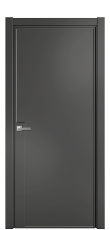 Дверь межкомнатная Лайн 4 Цвет Антрацит Покрытие Эмаль  Наличник L 75 Цена 51168