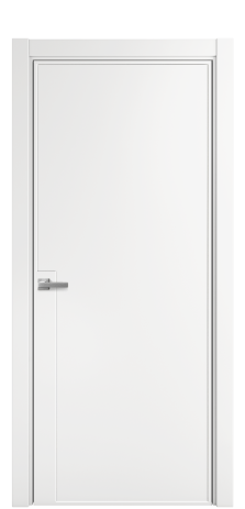 Дверь межкомнатная Line 4 Цвет Белый Покрытие Эмаль  Наличник L 75 Цена 49265