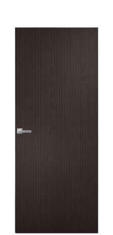 Дверь межкомнатная Бриз 1 Цвет Мореный Дуб Покрытие Шпон натуральный  Наличник Скрытый короб хром Цена 62350