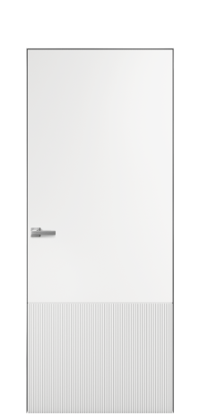 Дверь межкомнатная Breeze 2 Цвет Белый Покрытие Эмаль  Наличник Скрытый короб хром Цена 76880