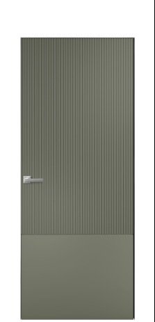 Дверь межкомнатная Бриз 3 Цвет Зеленый Покрытие Эмаль  Наличник Скрытый короб хром Цена 60593