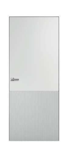 Дверь межкомнатная Breeze 4 Цвет Облачный Покрытие Эмаль  Наличник Скрытый короб хром Цена 58450