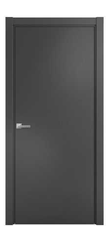 Дверь межкомнатная Порте 39-00 в шпоне Цвет Ясень Антрацит Покрытие Шпон крашеный диагональ Наличник L 75 Цена 47963