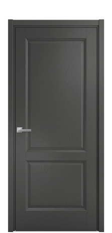 Дверь межкомнатная Неоклассик 2 Цвет Ясень Антрацит Покрытие Шпон крашеный  Наличник L 50 Цена 45175