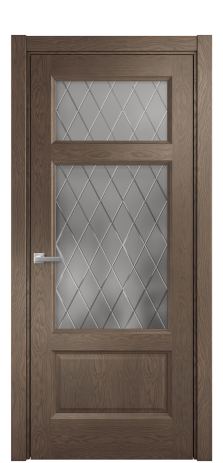 Дверь межкомнатная Неоклассик 3 Цвет Дуб Марракеш Покрытие Шпон натуральный  Наличник L 75 Цена 50175