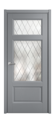 Дверь межкомнатная Неоклассик 3 Цвет Ясень Гриджио Покрытие Шпон крашеный  Наличник L 50 Цена 46750