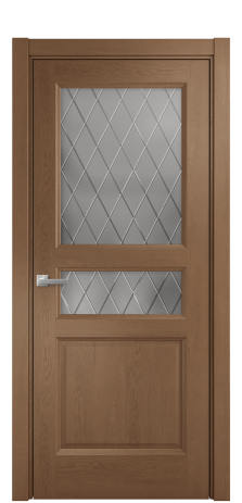 Дверь межкомнатная Неоклассик 4 Цвет Дуб Темный Покрытие Шпон натуральный  Наличник L 75 Цена 50175