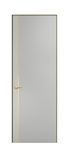 Дверь межкомнатная Меццо Слот 12 Цвет Телегрей Покрытие ЭМАЛИ Эмаль Наличник Скрытый короб золото Цена 51795